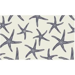 Tapis Velvet Starfish Blanc 45x75cm Sur Cintre - MERCURY