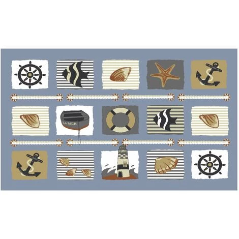 Tapis Velvet La Mer Bleu Sur Cintre - MERCURY 1 Tapis Velvet La Mer Bleu Sur Cintre - MERCURY