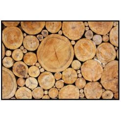 Tapis Velvet Rondins De Bois 45x75cm - MERCURY