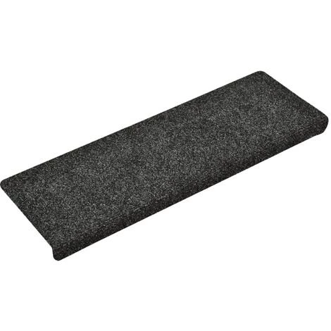 VidaXL Tapis De Marches D'escalier 5 Pcs Gris 65x25 Cm Aiguilleté - Gris 3 VidaXL Tapis De Marches D'escalier 5 Pcs Gris 65x25 Cm Aiguilleté - Gris – Image 3