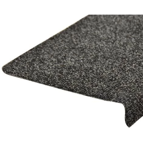 VidaXL Tapis De Marches D'escalier 5 Pcs Gris 65x25 Cm Aiguilleté - Gris 5 VidaXL Tapis De Marches D'escalier 5 Pcs Gris 65x25 Cm Aiguilleté - Gris – Image 5