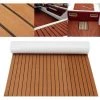 MOHOO Rouleau Tapis Adhésif Pour Yacht EVA Mousse Decking Bateau 2400 X 1200 X 5mm Marron Clair
