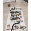 HOMEMAISON Tapis Enfant Circuit De Voiture Blanc 160 X230 Cm