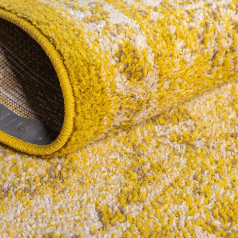 HOMEMAISON Tapis Déco Aux Coloris Flamboyants Jaune 120 X170 Cm - Jaune 2 HOMEMAISON Tapis Déco Aux Coloris Flamboyants Jaune 120 X170 Cm - Jaune – Image 2