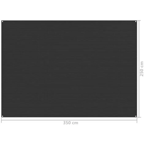 VidaXL Tapis De Tente 250x350 Cm Anthracite 4 VidaXL Tapis De Tente 250x350 Cm Anthracite – Image 4