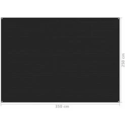 VidaXL Tapis De Tente 250x350 Cm Noir -Tapis et paillasson Soldes 35499083 4