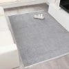 HOMEMAISON Tapis à Franges Emboss Gris 50 X80 Cm - Gris