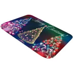 ASUPERMALL Tapis De Noel Tapis De Salle De Bain Antiderapant Tapis De Porte En Flanelle Pour Chambre A Coucher Salle De Bain Cuisine Salon, Type 2, 50X80Cm - Type 2, 50X80Cm