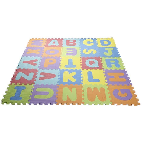 Aqrau Tapis Pour Enfants 36 Pièces (lettres + Chiffres) 1 Aqrau Tapis Pour Enfants 36 Pièces (lettres + Chiffres)