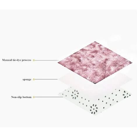 PERLE RARE Tapis Moderne Chambre Décoration Tapis Moelleux Tapis Moelleux Salon Tapis Rond Doux Salon Tapis Antidérapant Chambre Tapis De Sol, Tapis Coloré. (Rose, 100x100cm) 4 PERLE RARE Tapis Moderne Chambre Décoration Tapis Moelleux Tapis Moelleux Salon Tapis Rond Doux Salon Tapis Antidérapant Chambre Tapis De Sol, Tapis Coloré. (Rose, 100x100cm) – Image 4