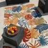 HOMEMAISON Tapis Extérieur/intérieur à Feuillage Coloré MULTI 120 X 160 Cm - MULTI