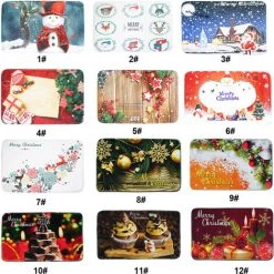 ASUPERMALL Tapis De Tapis De Noel D'Usage A La Maison Tapis Antiderapant Plancher Entrees Interieur Tapis Salle De Bains Decor, Type1 - Type1 7 ASUPERMALL Tapis De Tapis De Noel D'Usage A La Maison Tapis Antiderapant Plancher Entrees Interieur Tapis Salle De Bains Decor, Type1 - Type1 -Tapis et paillasson Soldes 35650384 3