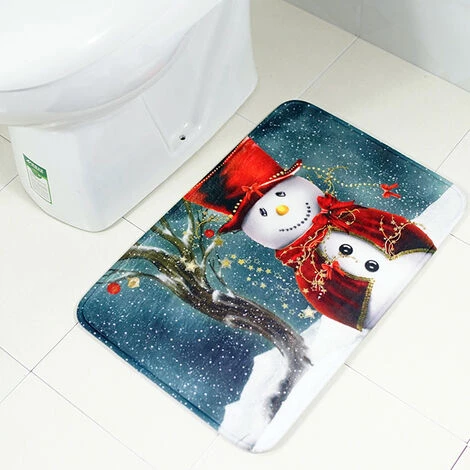 ASUPERMALL Tapis De Tapis De Noel D'Usage A La Maison Tapis Antiderapant Plancher Entrees Interieur Tapis Salle De Bains Decor, Type1 - Type1 5 ASUPERMALL Tapis De Tapis De Noel D'Usage A La Maison Tapis Antiderapant Plancher Entrees Interieur Tapis Salle De Bains Decor, Type1 - Type1 – Image 5