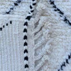 UNAMOURDETAPIS Tapis Berbère 85x310 Cm Rectangulaire BENI OUARAIN AC Crème Couloir Noué Main - Crème -Tapis et paillasson Soldes 35701830 3