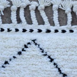 UNAMOURDETAPIS Tapis Berbère 85x310 Cm Rectangulaire BENI OUARAIN AC Crème Couloir Noué Main - Crème -Tapis et paillasson Soldes 35701830 4