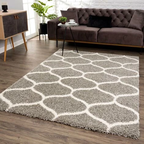 UNAMOURDETAPIS 150x150 Rond Tapis Shaggy 150x150 Cm Rond SG MADRID Gris Salon Adapté Au Chauffage Par Le Sol - Gris 1 UNAMOURDETAPIS 150x150 Rond Tapis Shaggy 150x150 Cm Rond SG MADRID Gris Salon Adapté Au Chauffage Par Le Sol - Gris