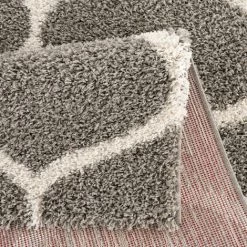 UNAMOURDETAPIS 150x150 Rond Tapis Shaggy 150x150 Cm Rond SG MADRID Gris Salon Adapté Au Chauffage Par Le Sol - Gris 8 UNAMOURDETAPIS 150x150 Rond Tapis Shaggy 150x150 Cm Rond SG MADRID Gris Salon Adapté Au Chauffage Par Le Sol - Gris -Tapis et paillasson Soldes 35702674 4
