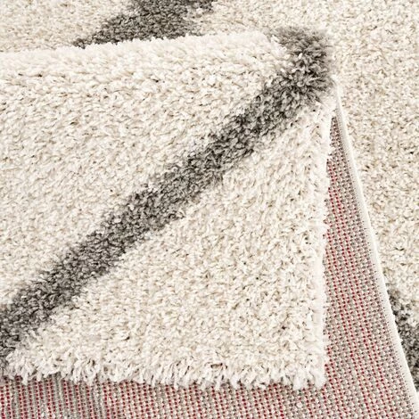 UNAMOURDETAPIS 80x80 Rond Tapis Shaggy 80x80 Cm Rond SG MADRAG Crème Couloir Adapté Au Chauffage Par Le Sol - Crème 3 UNAMOURDETAPIS 80x80 Rond Tapis Shaggy 80x80 Cm Rond SG MADRAG Crème Couloir Adapté Au Chauffage Par Le Sol - Crème – Image 3