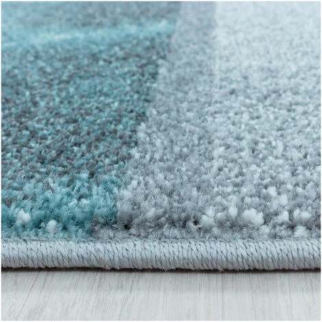 ALLOTAPIS Tapis Design Cubique Pour Salon Savannah Bleu 160x230 - Bleu 4 ALLOTAPIS Tapis Design Cubique Pour Salon Savannah Bleu 160x230 - Bleu – Image 4