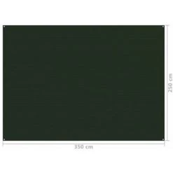 VidaXL Tapis De Tente 250x350 Cm Vert Foncé -Tapis et paillasson Soldes 35784799 4