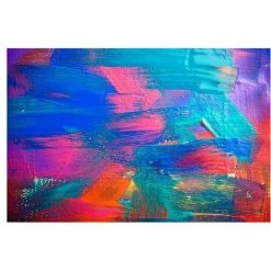 AUTRES Tapis Art Red Bleu 66x100cm Sur Cintre - VICA