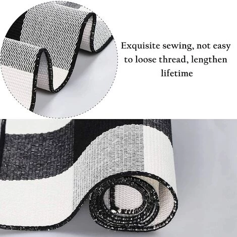 BEARSU Tapis à Carreaux Buffalo, Tapis à Carreaux Buffalo Tissé à La Main 4 BEARSU Tapis à Carreaux Buffalo, Tapis à Carreaux Buffalo Tissé à La Main – Image 4