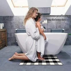 BEARSU Tapis à Carreaux Buffalo, Tapis à Carreaux Buffalo Tissé à La Main 9 BEARSU Tapis à Carreaux Buffalo, Tapis à Carreaux Buffalo Tissé à La Main -Tapis et paillasson Soldes 36146969 5