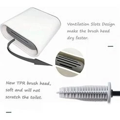 ABCRITAL Brosse De Toilette, Brosse De Toilette Et Récipient, Brosse De Toilette En Silicone Sans Perçage, Brosse De Toilette Plate De Qualité Supérieure Avec Ensemble De Supports À Séchage Rapide 7 ABCRITAL Brosse De Toilette, Brosse De Toilette Et Récipient, Brosse De Toilette En Silicone Sans Perçage, Brosse De Toilette Plate De Qualité Supérieure Avec Ensemble De Supports À Séchage Rapide -Tapis et paillasson Soldes 36289666 3