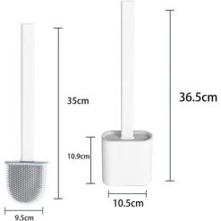 ABCRITAL Brosse De Toilette, Brosse De Toilette Et Récipient, Brosse De Toilette En Silicone Sans Perçage, Brosse De Toilette Plate De Qualité Supérieure Avec Ensemble De Supports À Séchage Rapide 8 ABCRITAL Brosse De Toilette, Brosse De Toilette Et Récipient, Brosse De Toilette En Silicone Sans Perçage, Brosse De Toilette Plate De Qualité Supérieure Avec Ensemble De Supports À Séchage Rapide -Tapis et paillasson Soldes 36289666 4