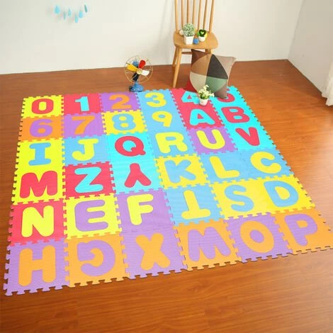 SKECTEN Puzzle Tapis Mousse 36 Pièces Alphabet Et Chiffres 32x32 Cm Tapis De Jeu Enfants 36 Dalles 1 SKECTEN Puzzle Tapis Mousse 36 Pièces Alphabet Et Chiffres 32x32 Cm Tapis De Jeu Enfants 36 Dalles
