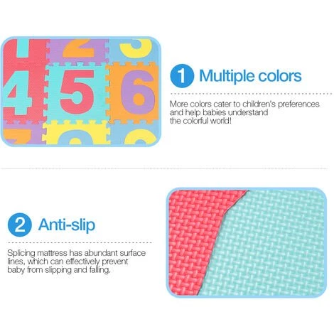 SKECTEN Puzzle Tapis Mousse 36 Pièces Alphabet Et Chiffres 32x32 Cm Tapis De Jeu Enfants 36 Dalles 3 SKECTEN Puzzle Tapis Mousse 36 Pièces Alphabet Et Chiffres 32x32 Cm Tapis De Jeu Enfants 36 Dalles – Image 3