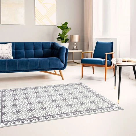 STORESDECO Tapis En Vinyle VinylFloor, Tapis Imprimé Et Antidérapant En PVC, Les Gris, 40 X 80cm 2 STORESDECO Tapis En Vinyle VinylFloor, Tapis Imprimé Et Antidérapant En PVC, Les Gris, 40 X 80cm – Image 2
