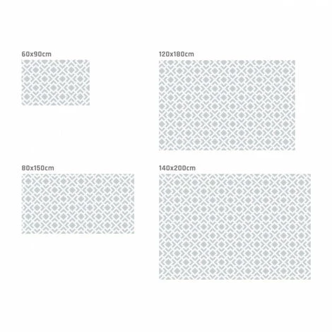 STORESDECO Tapis En Vinyle Deblon, Tapis En PVC Antidérapant Et Résistant, Pour Intérieur Et Extérieur, Gris Géométrique, 60 X 90cm 3 STORESDECO Tapis En Vinyle Deblon, Tapis En PVC Antidérapant Et Résistant, Pour Intérieur Et Extérieur, Gris Géométrique, 60 X 90cm – Image 3