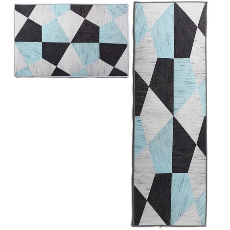 SWAGX Tapis De Sol De Cuisine Tapis Antidérapant Tapis Tapis Absorbant Paillasson Salle De Bain Moderne (TYPE 3 (2 PCS)) 1 SWAGX Tapis De Sol De Cuisine Tapis Antidérapant Tapis Tapis Absorbant Paillasson Salle De Bain Moderne (TYPE 3 (2 PCS))