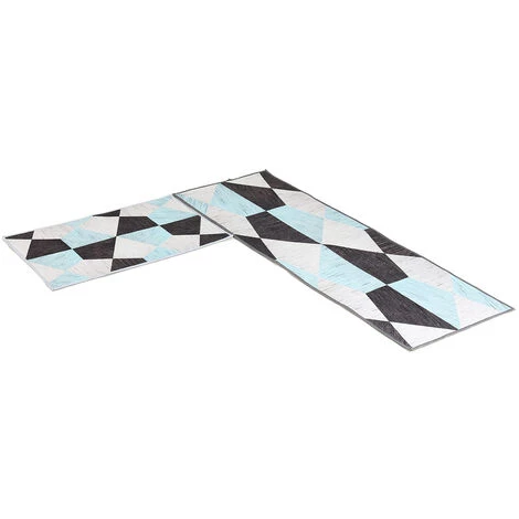 SWAGX Tapis De Sol De Cuisine Tapis Antidérapant Tapis Tapis Absorbant Paillasson Salle De Bain Moderne (TYPE 3 (2 PCS)) 2 SWAGX Tapis De Sol De Cuisine Tapis Antidérapant Tapis Tapis Absorbant Paillasson Salle De Bain Moderne (TYPE 3 (2 PCS)) – Image 2
