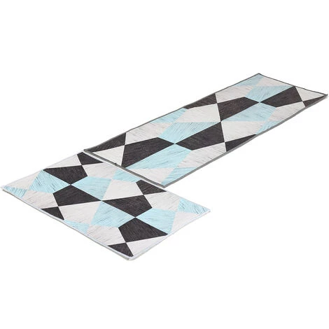 SWAGX Tapis De Sol De Cuisine Tapis Antidérapant Tapis Tapis Absorbant Paillasson Salle De Bain Moderne (TYPE 3 (2 PCS)) 5 SWAGX Tapis De Sol De Cuisine Tapis Antidérapant Tapis Tapis Absorbant Paillasson Salle De Bain Moderne (TYPE 3 (2 PCS)) – Image 5