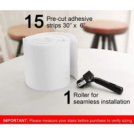 LangRay Lot De 15 Bandes Antidérapantes Pour Escaliers Transparent 10 X 60 Cm 2 LangRay Lot De 15 Bandes Antidérapantes Pour Escaliers Transparent 10 X 60 Cm – Image 2