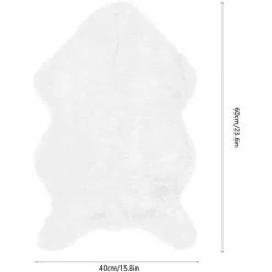 ILOVEMILAN Tapis Tapis En Fausse Fourrure De Mouton, Tapis Doux, Tapis Pour Chambre, Canapé, Plancher, Salon, Décor (blanc) 9 ILOVEMILAN Tapis Tapis En Fausse Fourrure De Mouton, Tapis Doux, Tapis Pour Chambre, Canapé, Plancher, Salon, Décor (blanc) -Tapis et paillasson Soldes 36738408 5