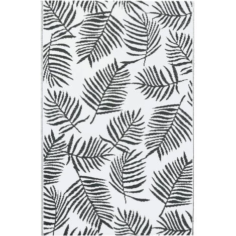 ASUPERMALL Tapis D'exterieur Blanc Et Noir 80x150 Cm PP 2 ASUPERMALL Tapis D'exterieur Blanc Et Noir 80x150 Cm PP – Image 2
