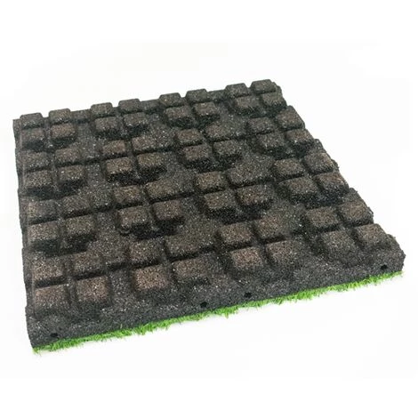 MFL Dalle En Caoutchouc Avec Couche Supérieure En Gazon Artificiel 55 Mm - 50x50 Cm - Avec Connecteurs 5 MFL Dalle En Caoutchouc Avec Couche Supérieure En Gazon Artificiel 55 Mm - 50x50 Cm - Avec Connecteurs – Image 5