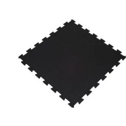 IVOL Sol Pour Salle De Sport - Puzzle 60x60cm - épaisseur 6 Mm - Noir