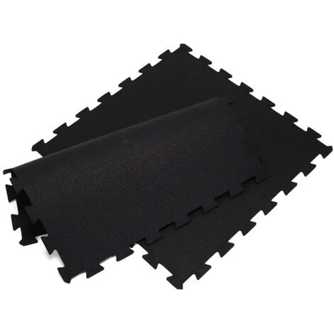 IVOL Sol Pour Salle De Sport - Puzzle 60x60cm - épaisseur 6 Mm - Noir 2 IVOL Sol Pour Salle De Sport - Puzzle 60x60cm - épaisseur 6 Mm - Noir – Image 2