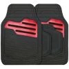 STREETWIZE Tapis De Voiture En Caouthcouc, Set Universel - Noir / Rouge