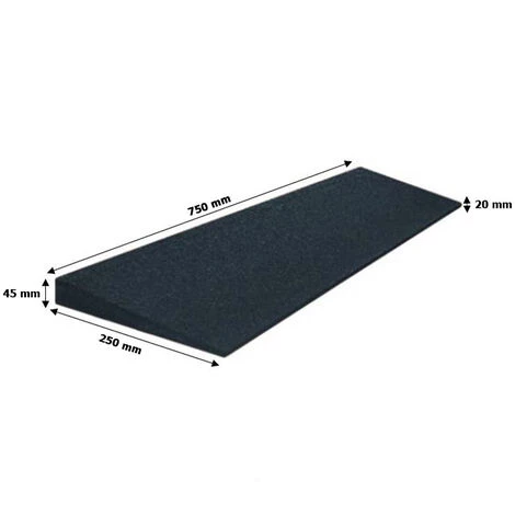 VIVOL Bande Inclinée En Caoutchouc - 75 X 25 Cm - 45 Mm D'épaisseur - Noir 2 VIVOL Bande Inclinée En Caoutchouc - 75 X 25 Cm - 45 Mm D'épaisseur - Noir – Image 2