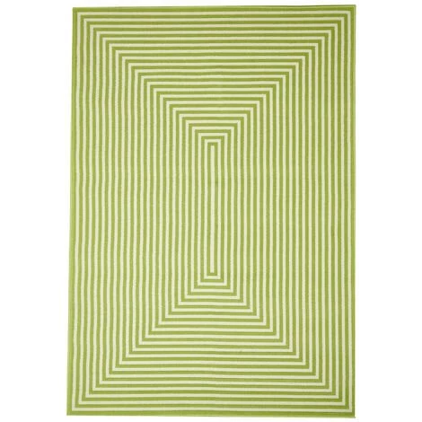 DELADECO Tapis Design Pour Terrasse Et Salon Rectangle Naples Vert 133x190 - Vert 1 DELADECO Tapis Design Pour Terrasse Et Salon Rectangle Naples Vert 133x190 - Vert