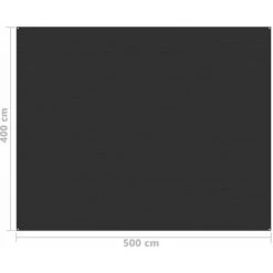 VidaXL Tapis De Tente 400x500 Cm Anthracite -Tapis et paillasson Soldes 36783329 4