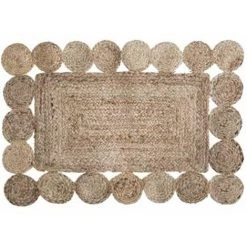 ATMOSPHERA, CRATEUR D'INTRIEUR Tapis En Jute Déco "Ajouré" 60x90cm Naturel