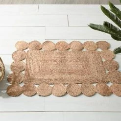 ATMOSPHERA, CRATEUR D'INTRIEUR Tapis En Jute Déco "Ajouré" 60x90cm Naturel -Tapis et paillasson Soldes 36880351 3