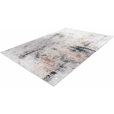 Paris Prix - Tapis Vintage Imprimé à Poils Plats "rhodin" Crème 120 X 170 Cm 2 Paris Prix - Tapis Vintage Imprimé à Poils Plats "rhodin" Crème 120 X 170 Cm – Image 2