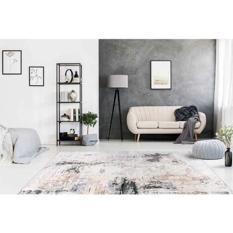 Paris Prix - Tapis Vintage Imprimé à Poils Plats "rhodin" Crème 120 X 170 Cm 5 Paris Prix - Tapis Vintage Imprimé à Poils Plats "rhodin" Crème 120 X 170 Cm – Image 5